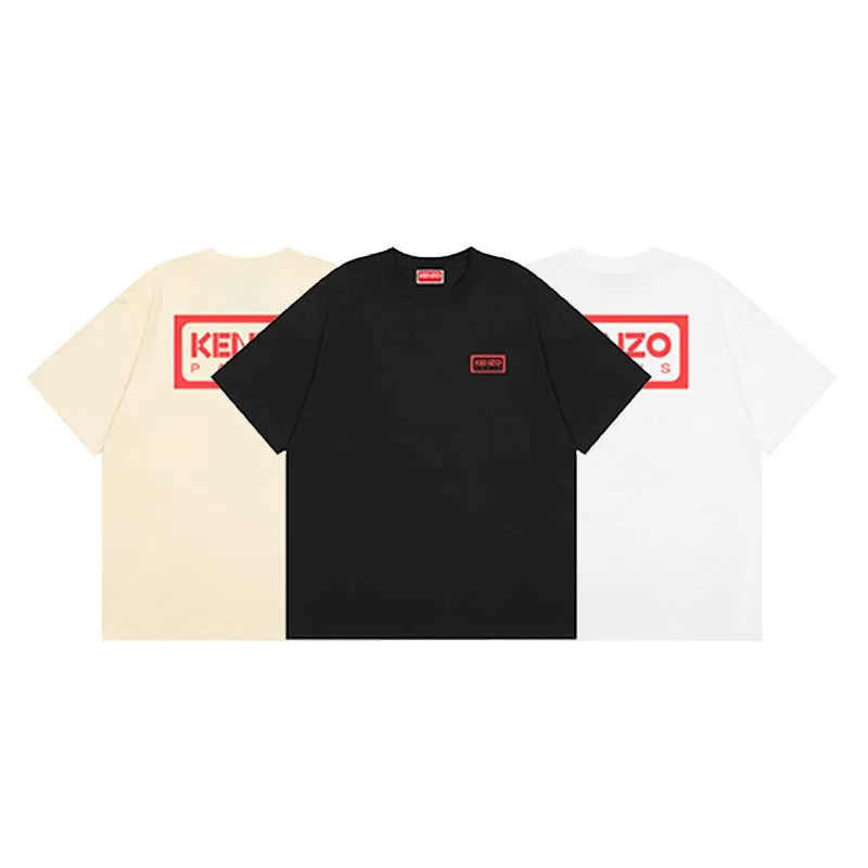 KENZO 24 New Year of the Dragon Limited Edition Early Autumn New Men's and Women's Same Style Short Sleeve Color: Apricot White Black Size: M L XL XXL Three Standards Style Number: K 88